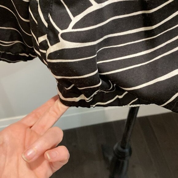 Hei Hei Anthropologie Aroha Bomber Jacket Womens Small S Black/White Zip Front - Picture 5 of 15